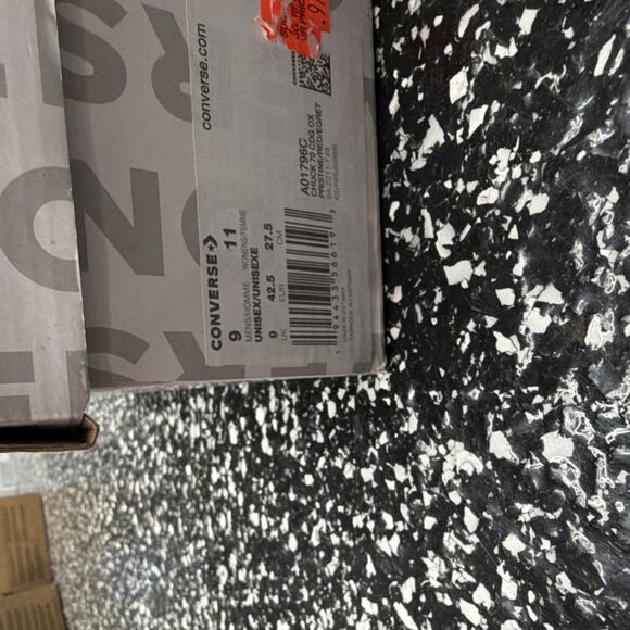 Converse Comme des Garçons Play Chuck 70 Ivory Red Low Top Sneakers A01796C